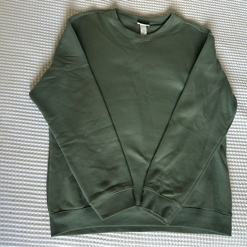 H&M Essentials Men’s Green Sweatshirt